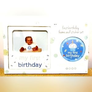 My First Birthday Frame and Sticker Set by Tiny Ideas